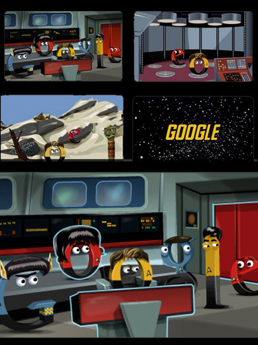 Foto: Google Doodle Star Trek